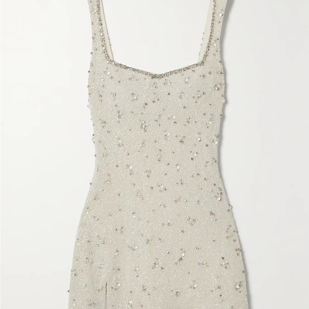 Embellished Ivory Mini Dress - Brand: